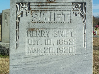 Henry Swift Grave Marker